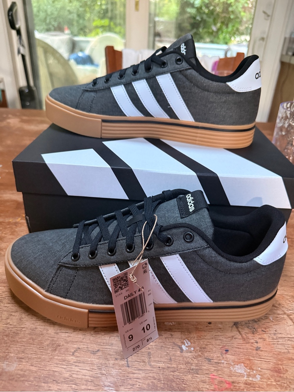 9 Men’s Adidas Daily 4.0 Gray Gum  New In Box IF4492